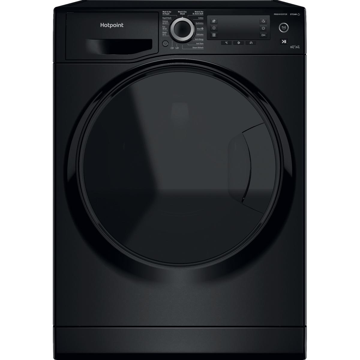 Refurbished Hotpoint ActiveCare 8kg Wash 6kg Dry 1400rpm Washer Dryer - Black