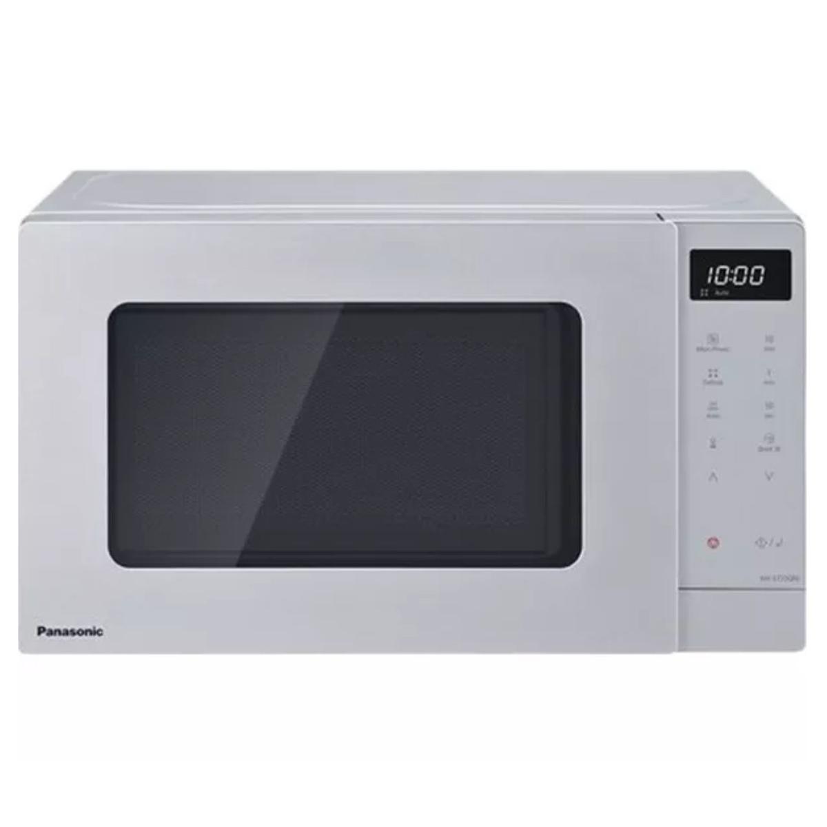 Panasonic NN-ST23QMBPQ 20L Compact Microwave Oven Stainless Steel – 800W Digital Solo Microwave with Auto Cook Programmes & Quick Defrost