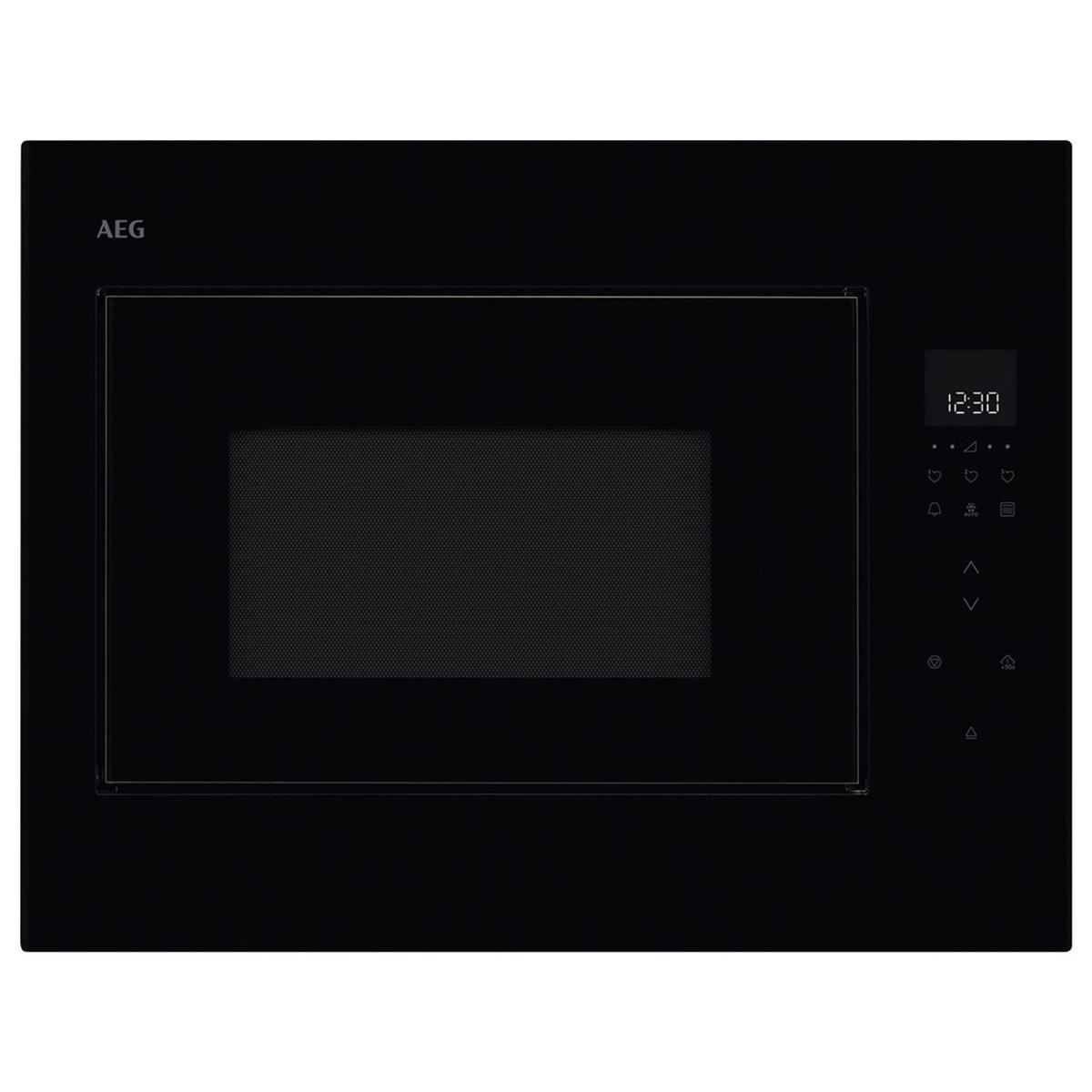 Refurbished AEG 6000 Series Built-In Combination Microwave Oven with Grill - Black