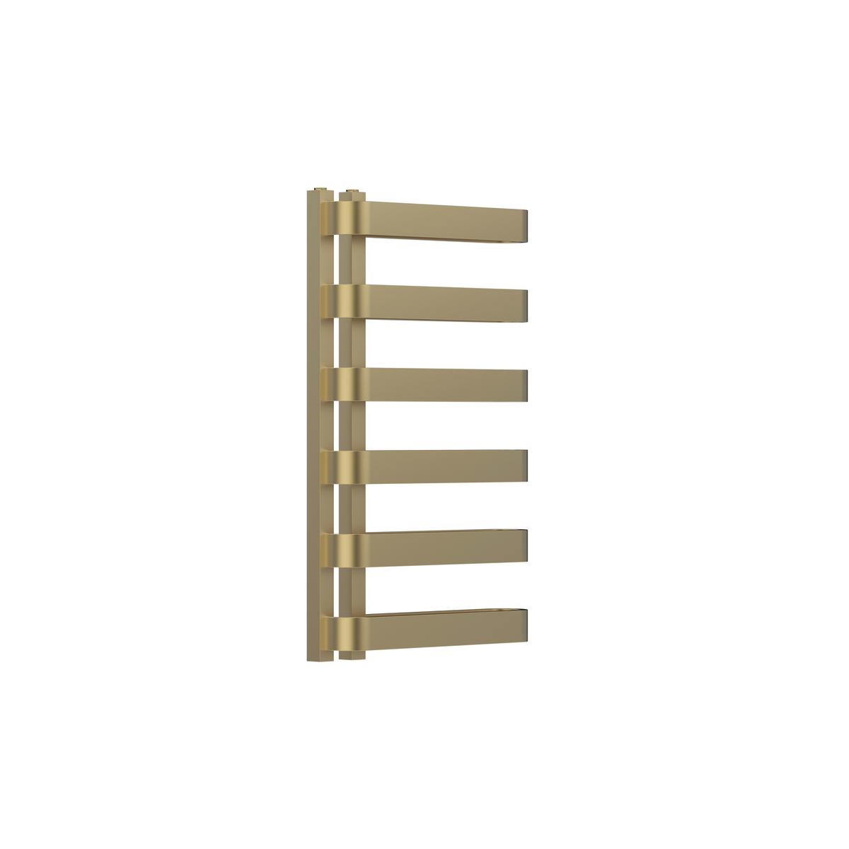 Brass Designer Curved Towel Radiator 850 x 500mm - Ordos