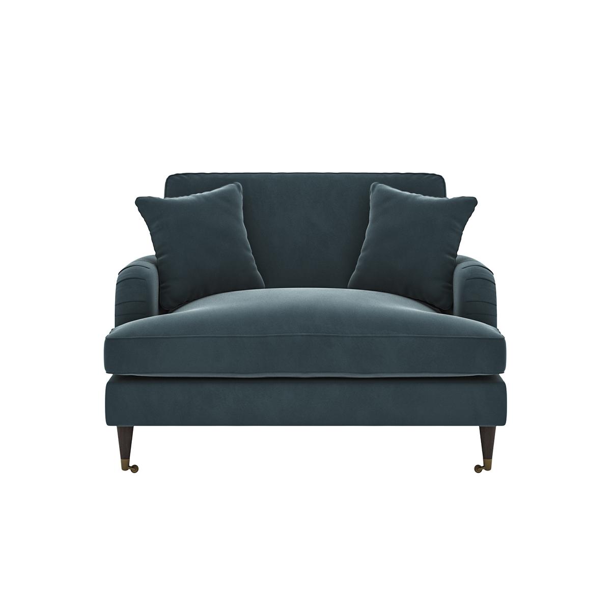Blue Velvet Love Seat - Payton