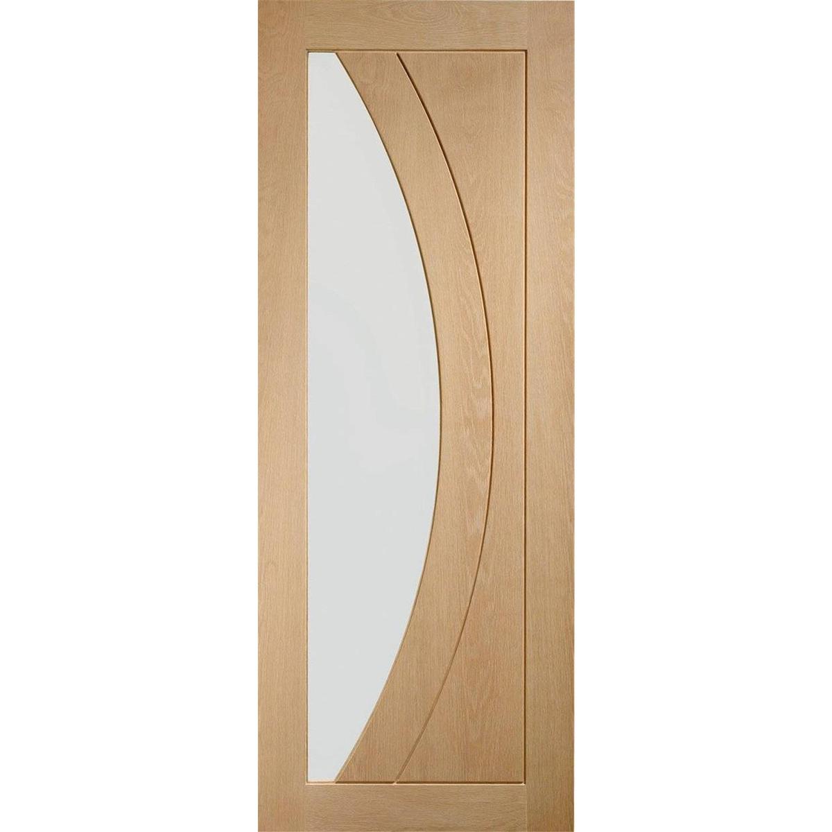 Internal Oak Glazed Door with Clear Glass - Pre-Finished - 1981 x 686 x 35mm - Salerno - XL Joinery