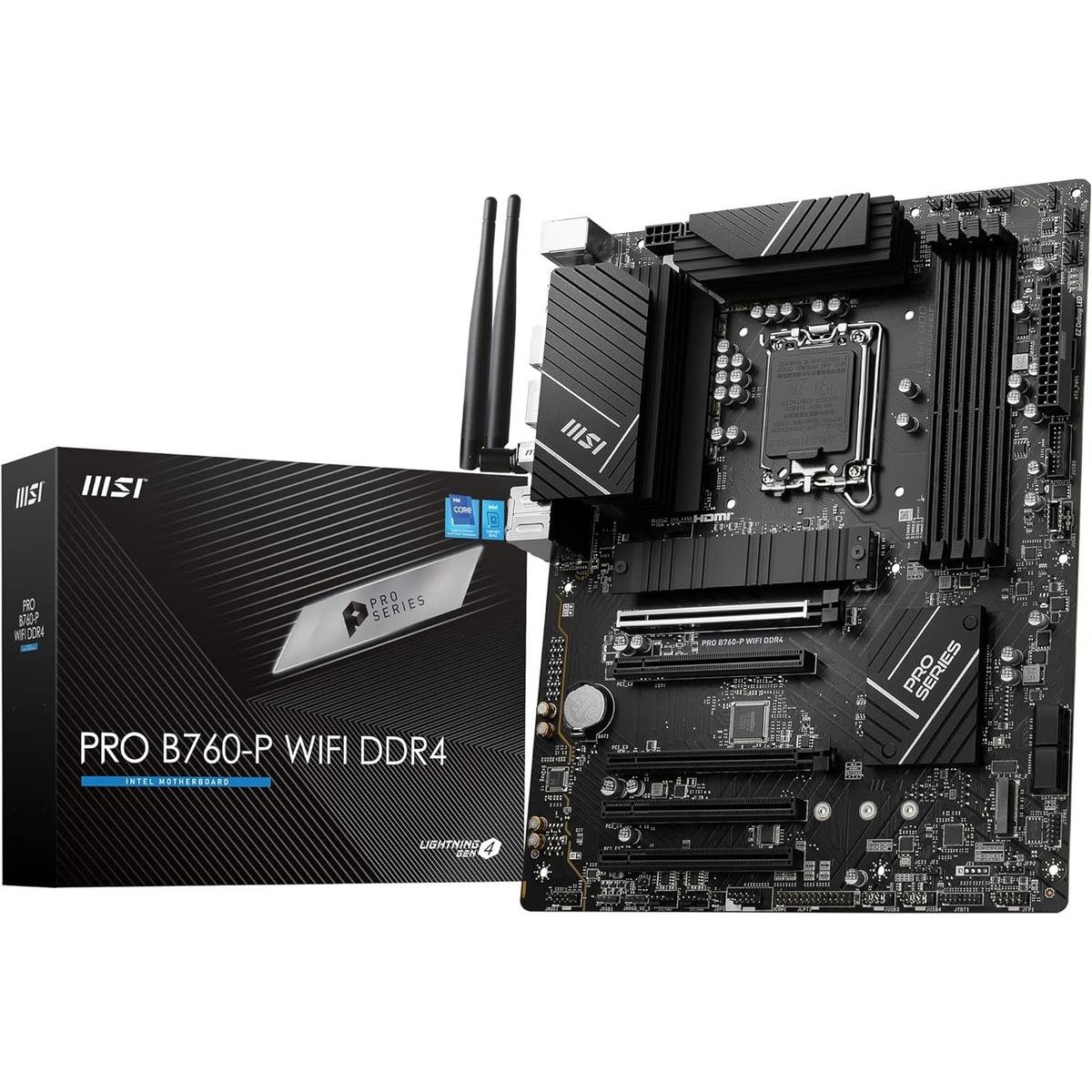 MSI PRO B760-P WIFI Intel B760 1700 DDR4 ATX Motherboard