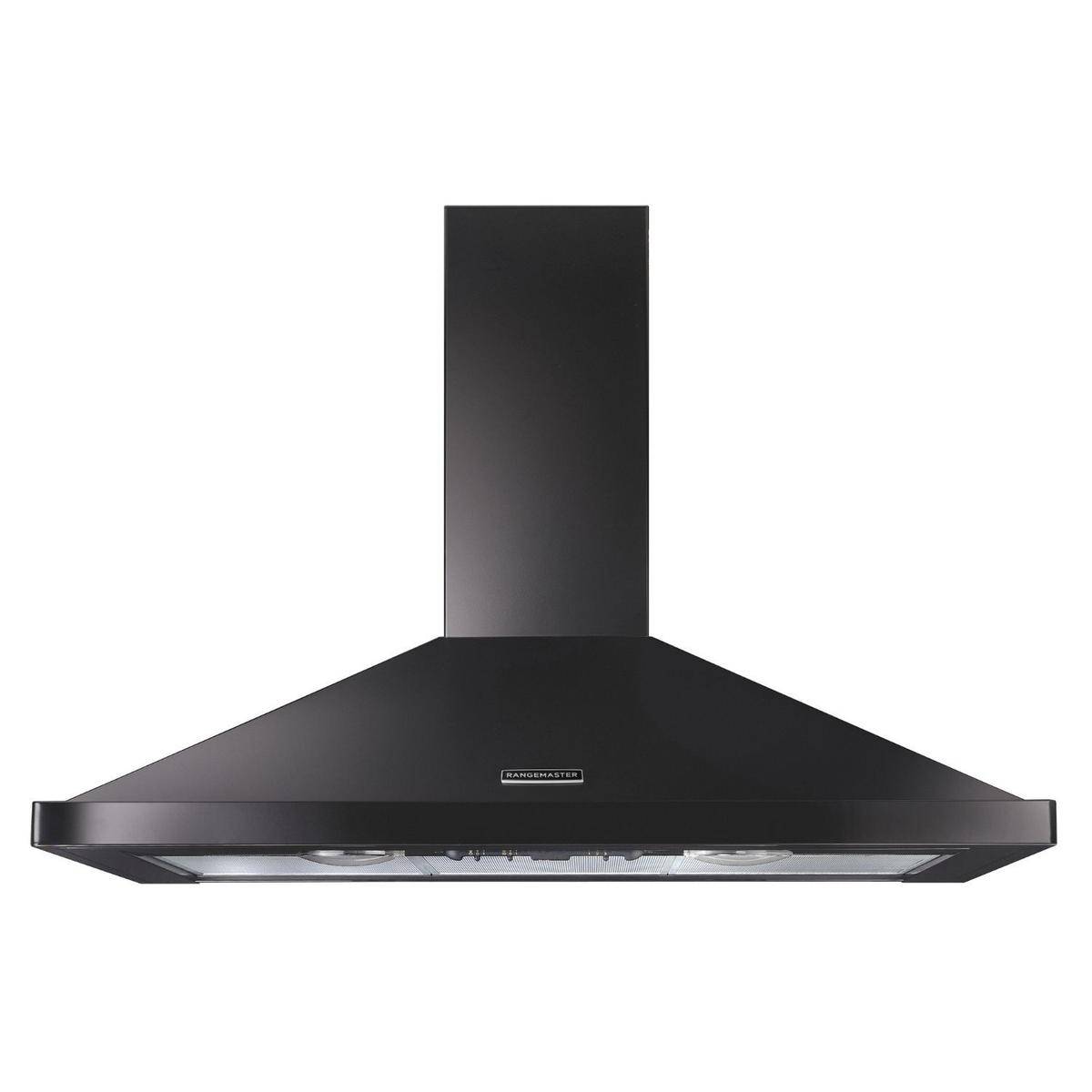 Rangemaster 110cm Chimney Cooker Hood - Slate Grey & Chrome