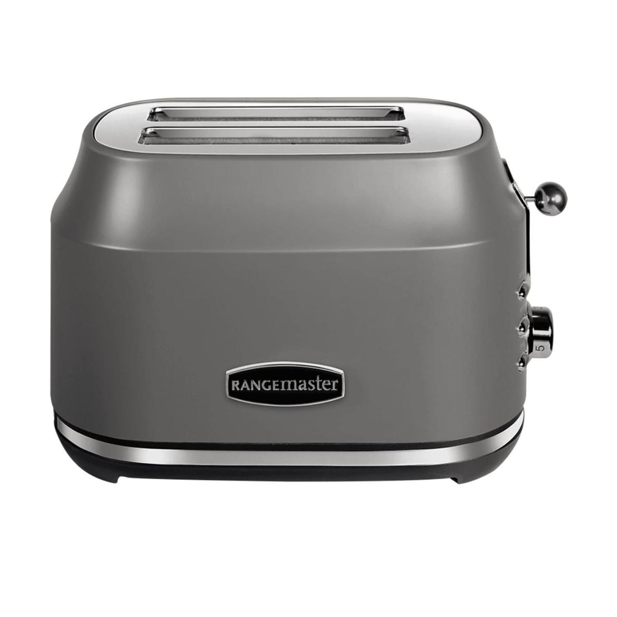 Rangemaster Classic 2-Slice Traditional Toaster – Grey 6 Browning Levels