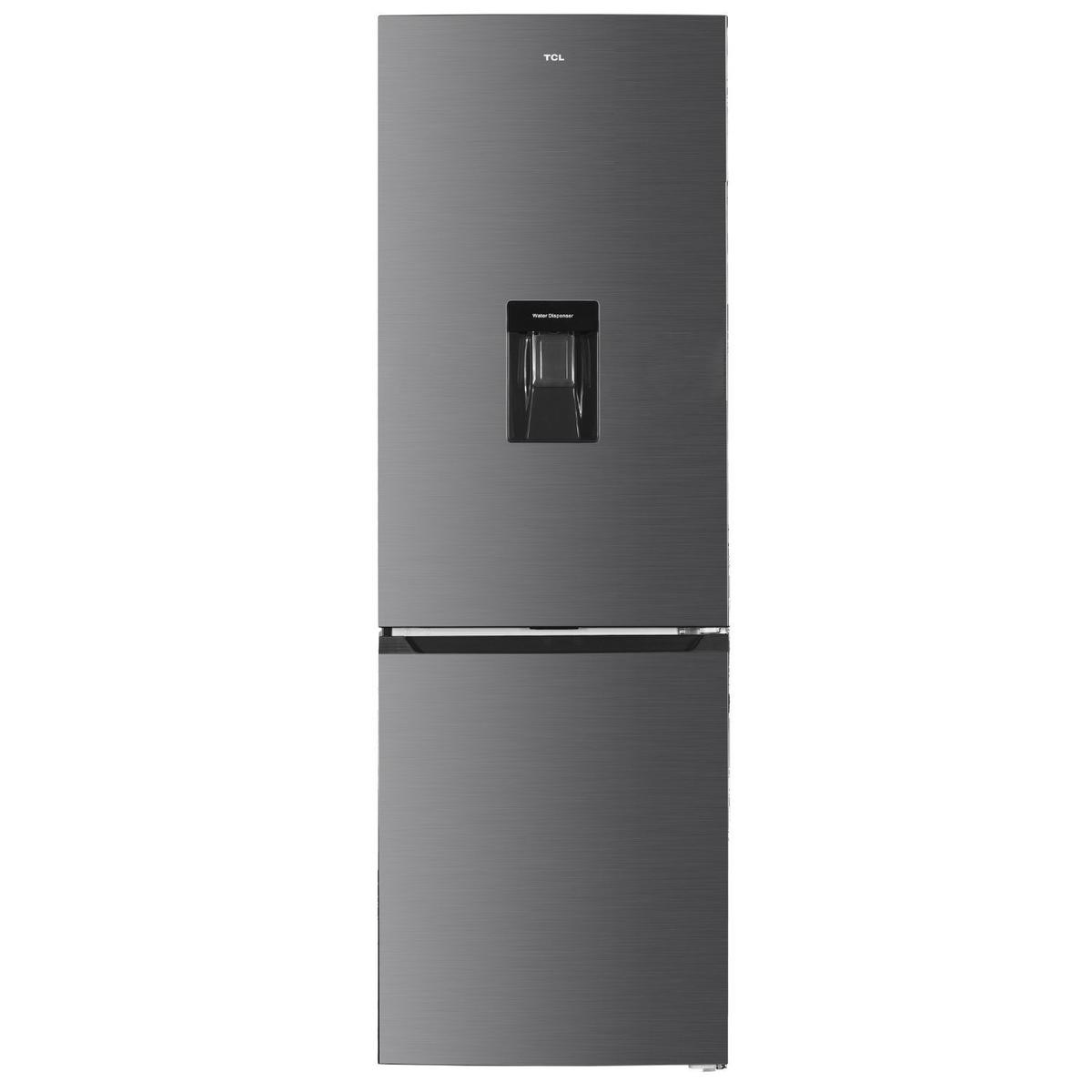 TCL 293 Litre 70/30 Freestanding Fridge Freezer - Stainless steel