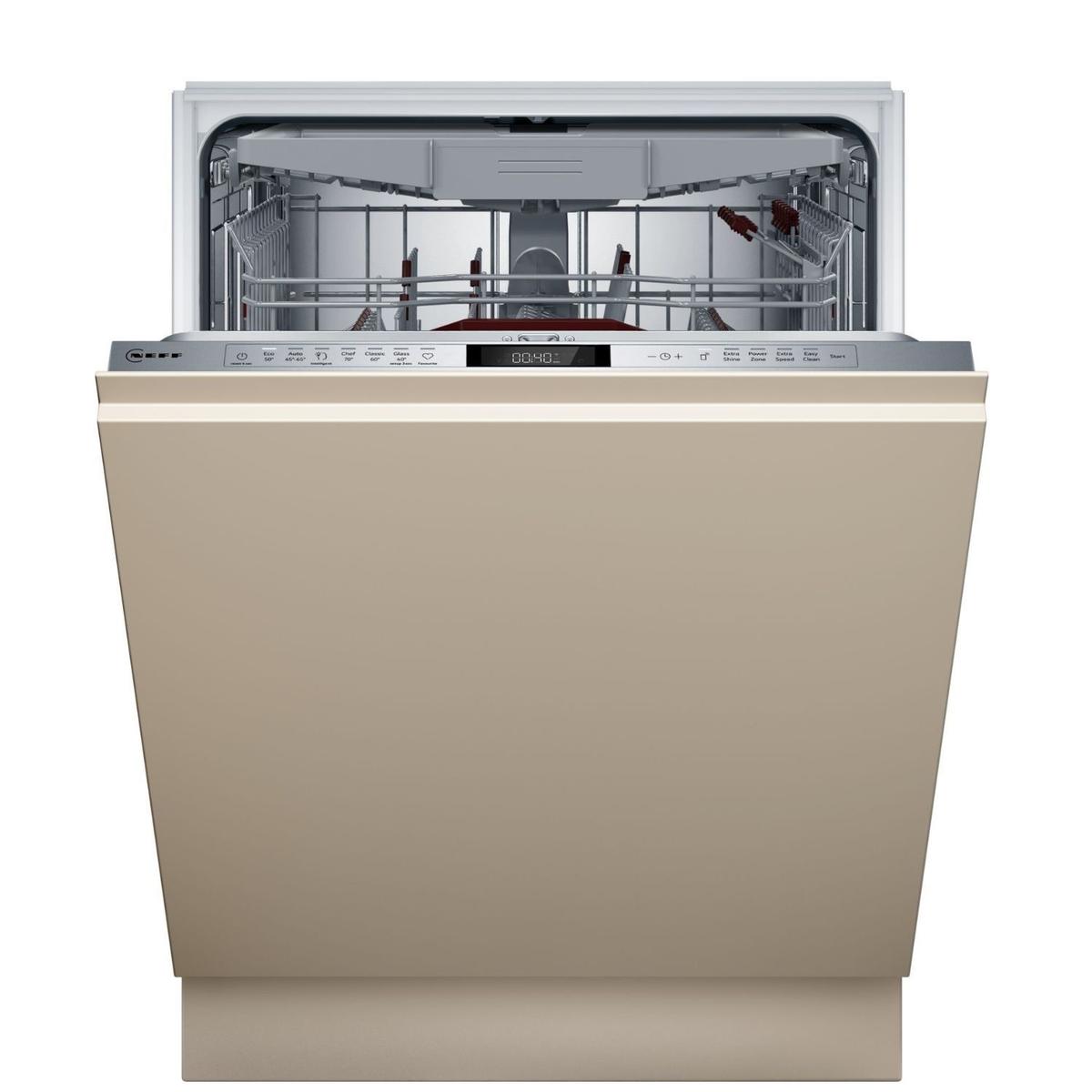 Neff N 70 Integrated Dishwasher - Smart, B-rated, Silver control panel