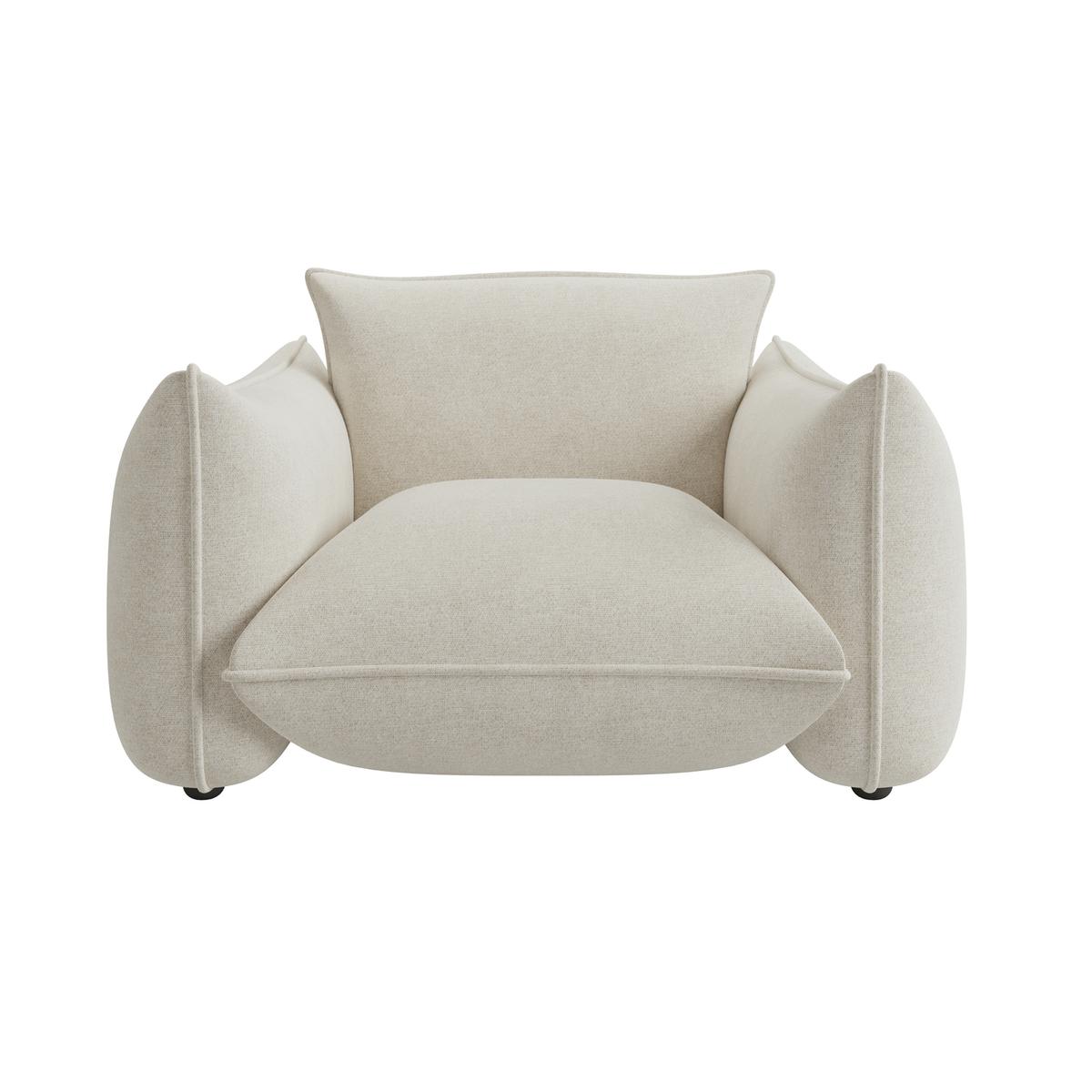 ALMOST PERFECT - Beige Chenille Cloud Armchair - Santo
