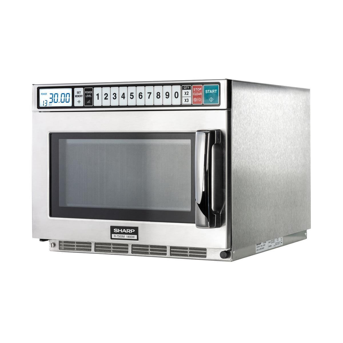Sharp R7500M Programmable Inverter Commercial Microwave - 1800W