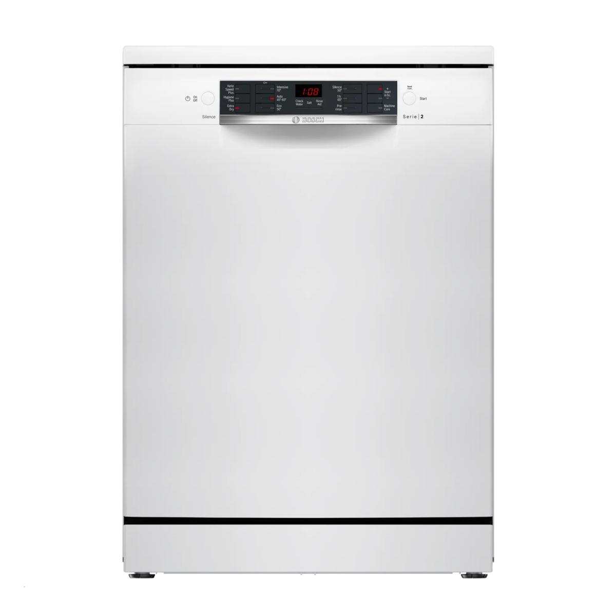 Bosch Series 2 Freestanding Dishwasher - VarioSpeed Plus White