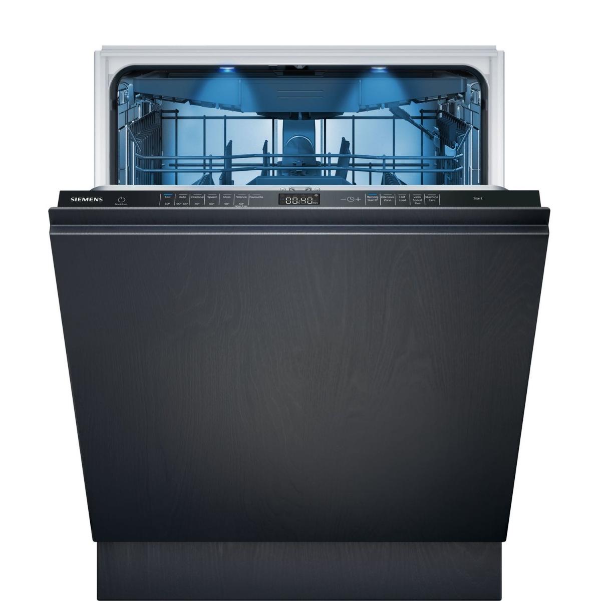 Siemens iQ500 Integrated Dishwasher - Smart Wi-Fi, A-Rated, Black control panel