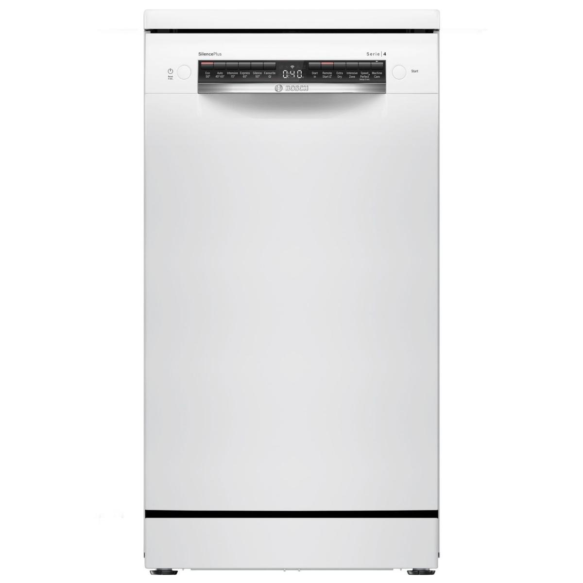Bosch Series 4 Freestanding Slimline Dishwasher - White