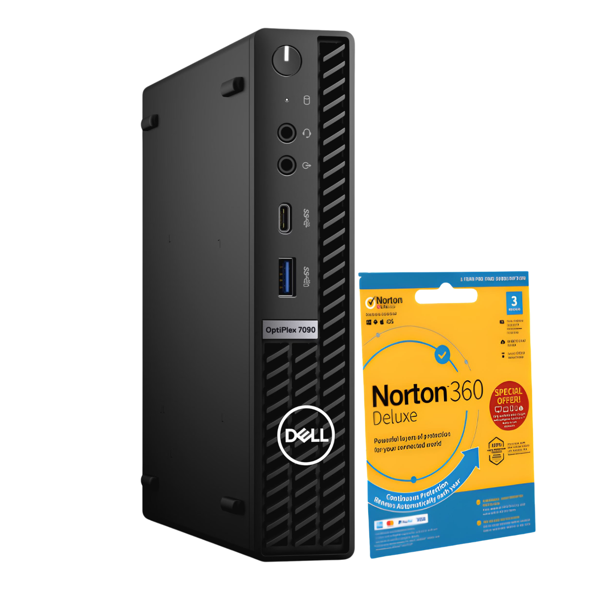 Refurbished Dell OptiPlex 7090 Intel Core i7 10th 32GB RAM 256GB SSD Windows 11 Pro Micro Desktop PC