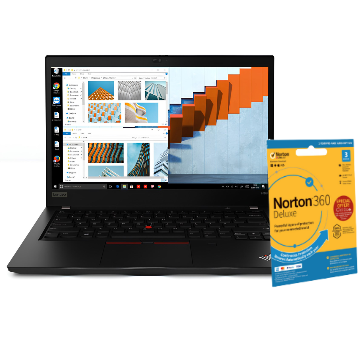 Refurbished Lenovo ThinkPad T490 Core i7 8th gen 16GB RAM 256GB SSD 14 Inch Windows 11 Pro Laptop