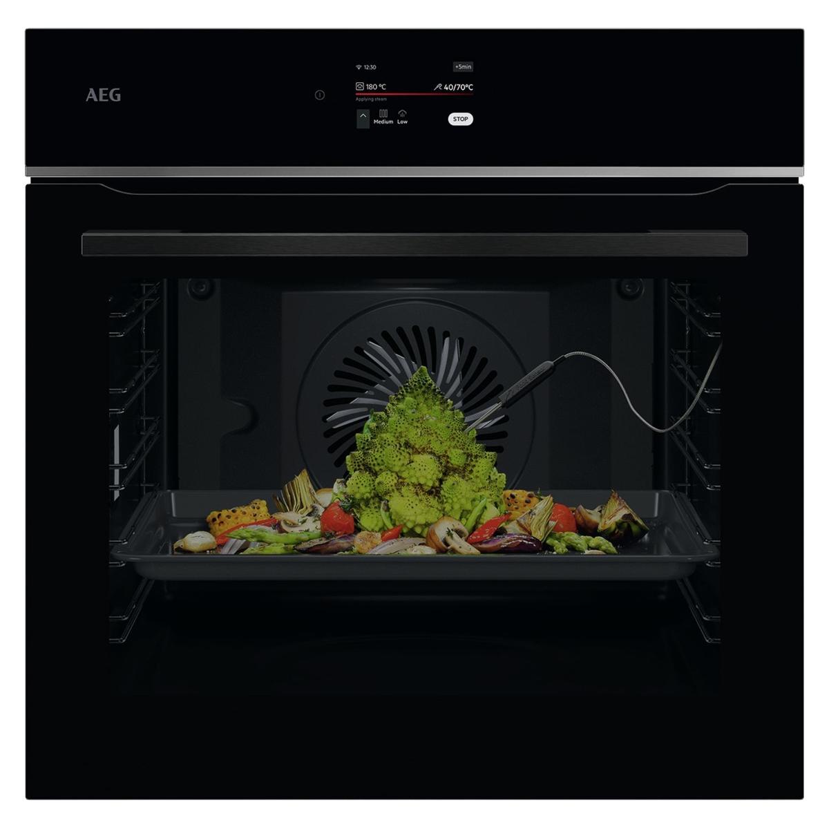 AEG 7000 Series TE7PB731AB MealAssist Electric Single Oven - Black