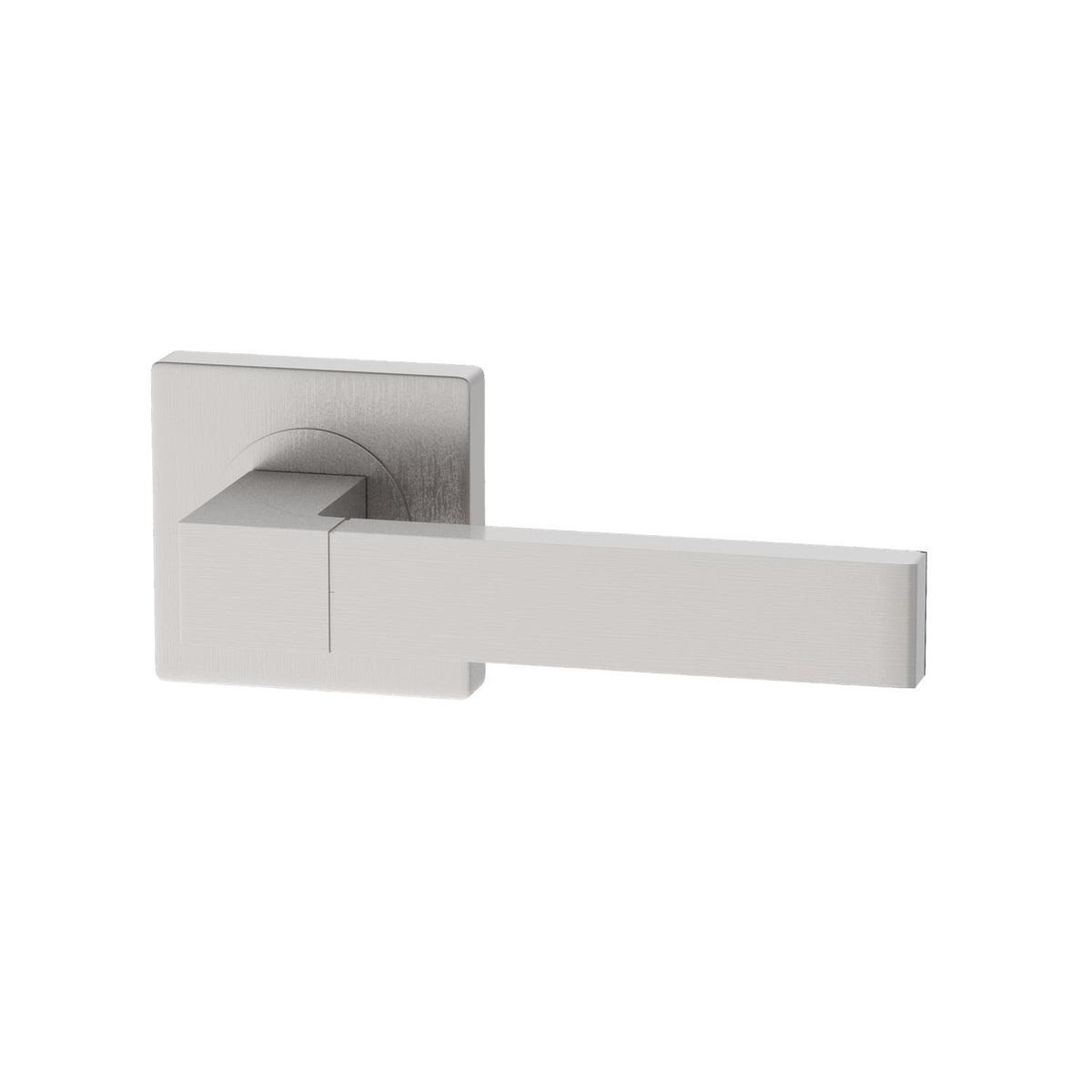 Internal Pearl Nickel Lever Fire Door Handle with Latch and Hinges Pack - 65mm Latch - Torne - XL Joinery