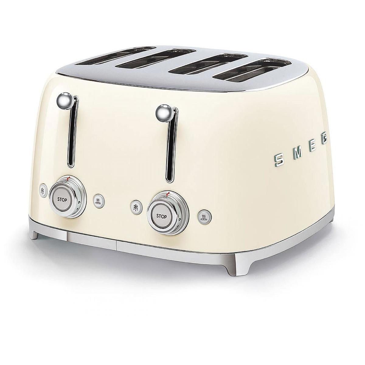 SMEG 50’s Retro Style 4-Slice Toaster - Cream