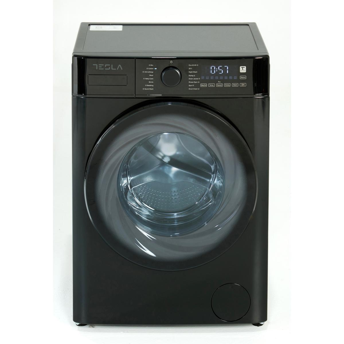 Tesla 10kg Wash 6kg Dry 1400rpm Washer Dryer - Black