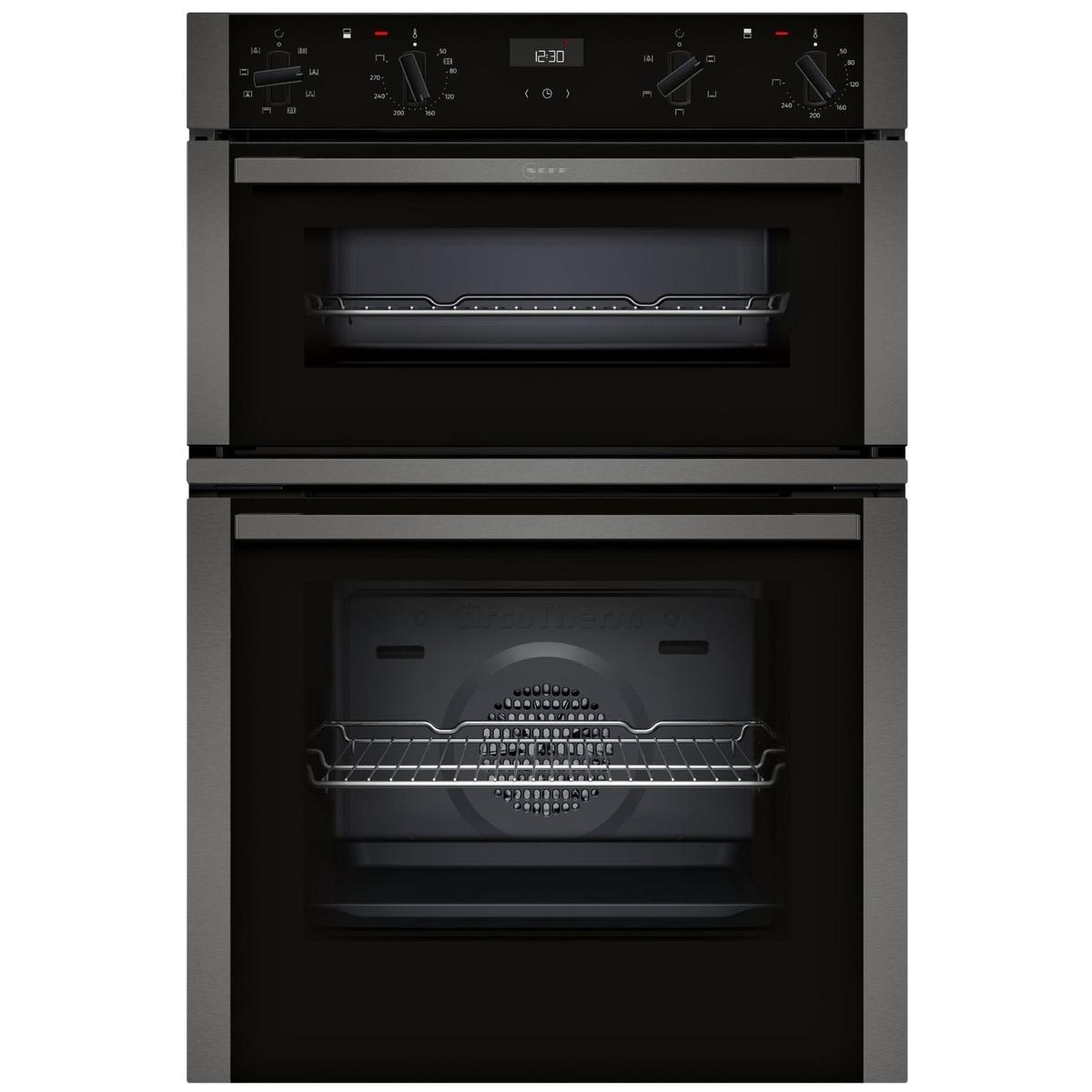 Neff N50 U1ACE2AG3B Built-In Double Oven - Graphite