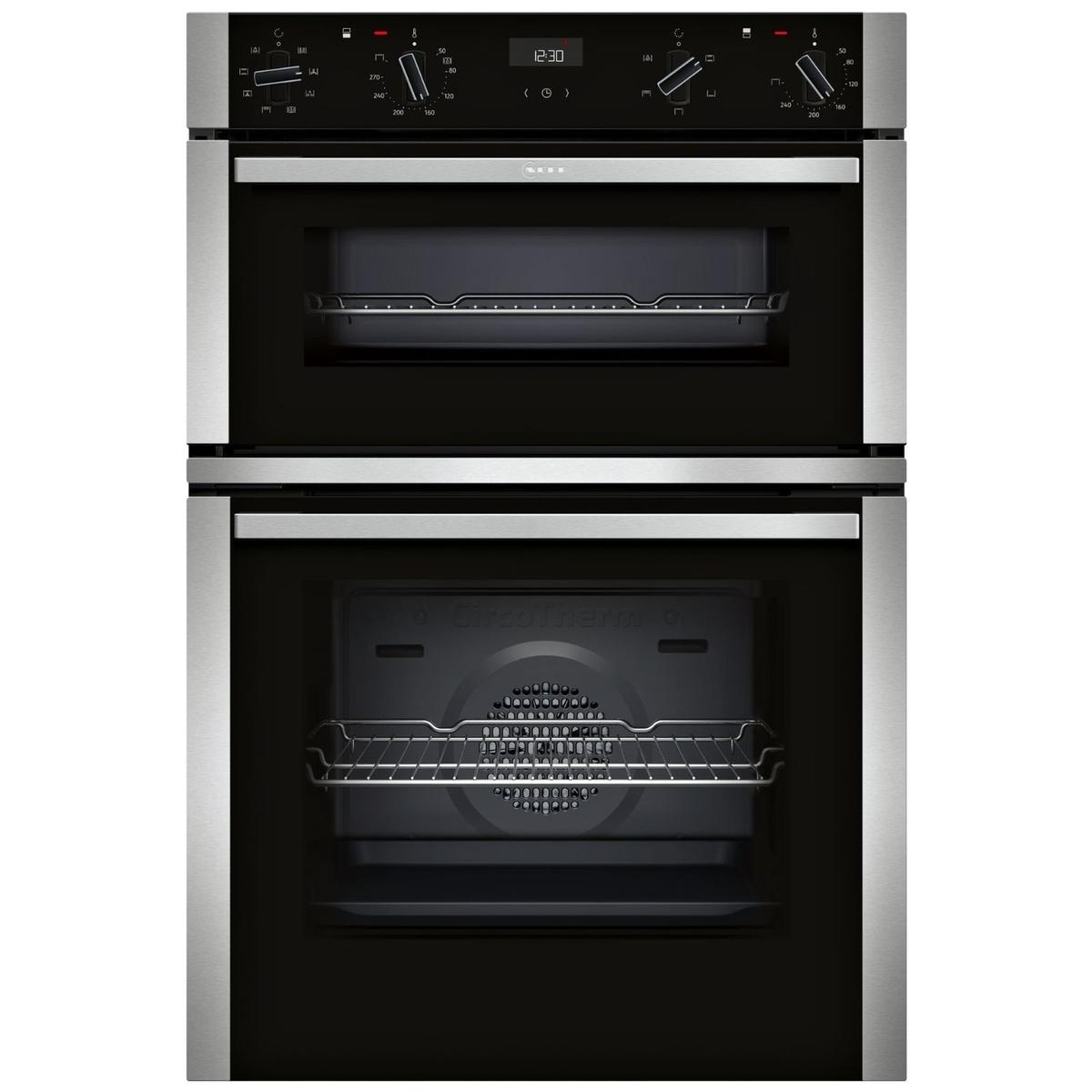 Neff N50 U1ACE2AN3B Built-In Double Oven - Stainless Steel