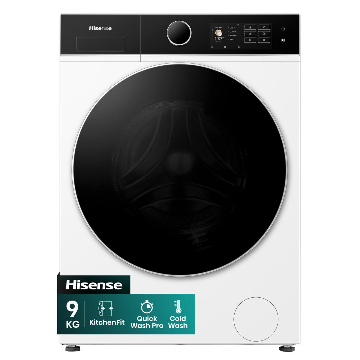 Hisense KitchenFit&#153; 5i Series 9kg 1400rpm Washing Machine - White