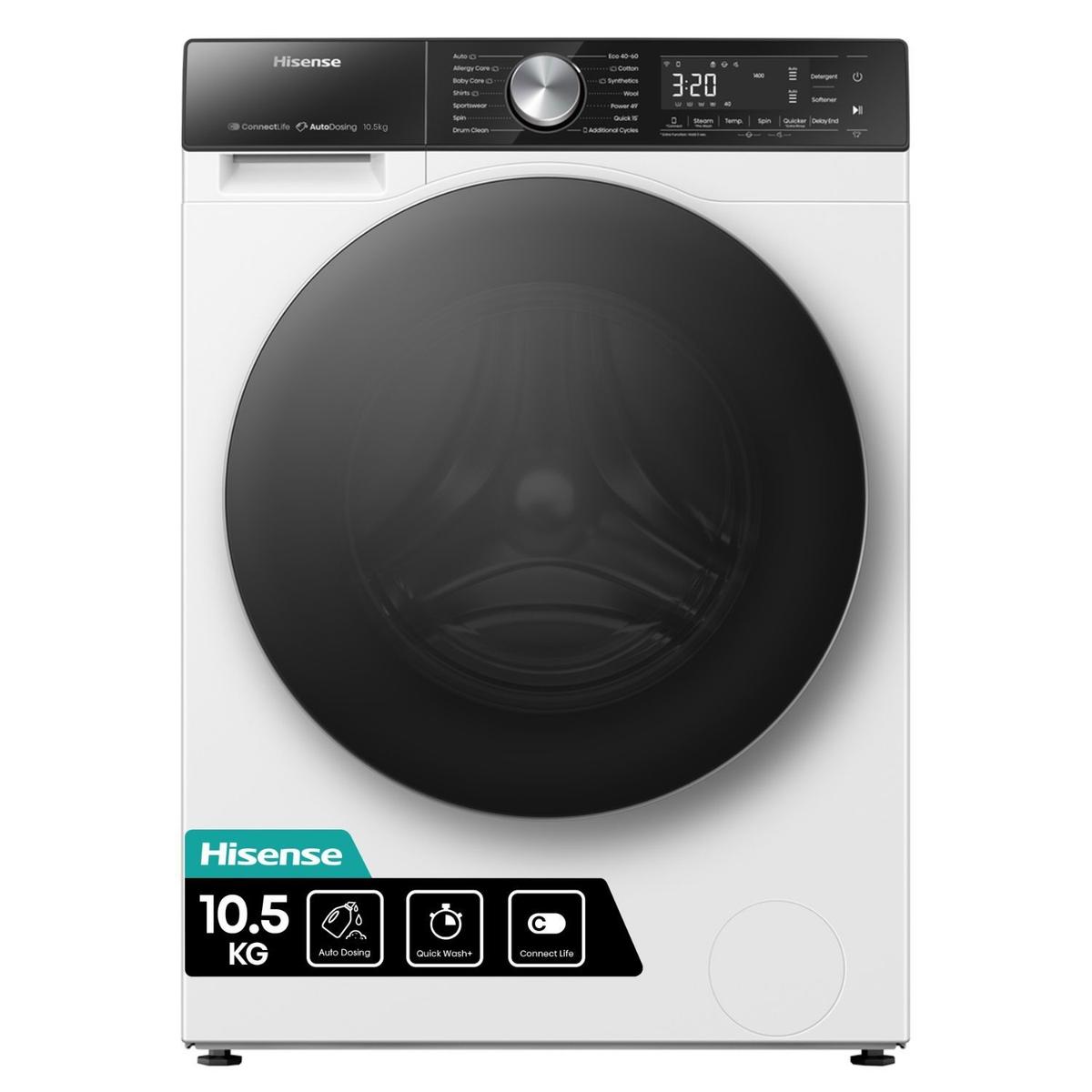 Hisense 5S Series 10kg 1400rpm Washing Machine - White