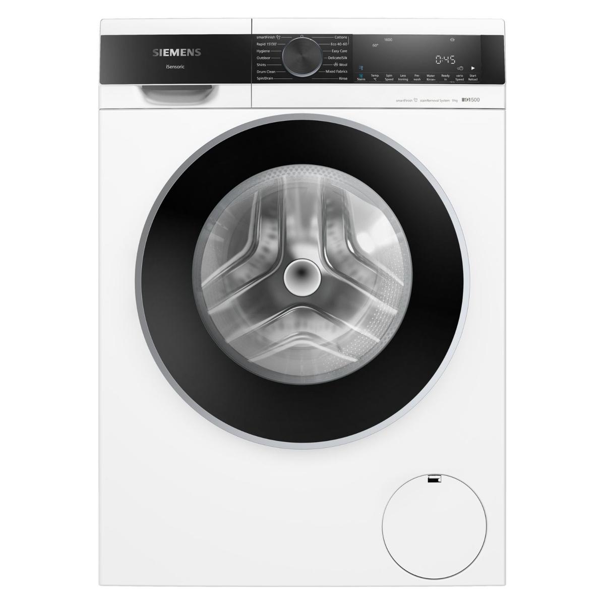 Refurbished Siemens iQ500 9kg 1600rpm Washing Machine White