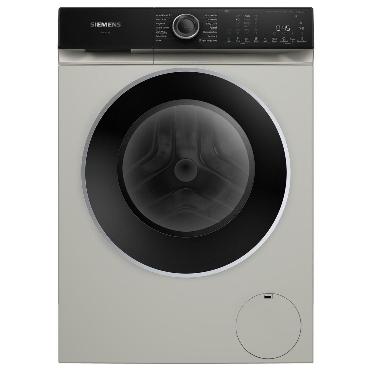 Siemens iQ500 10kg 1600rpm Washing Machine - Silver