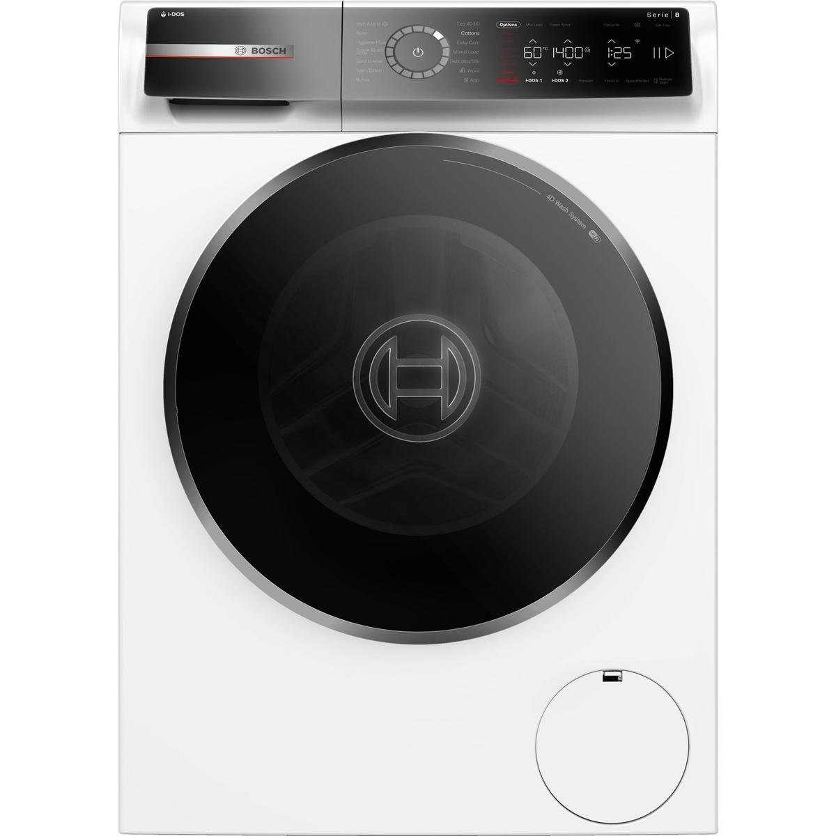 Refurbished Bosch Series 8 i-Dos WGB256A1GB 10KG 1400 Spin Washing Machine White