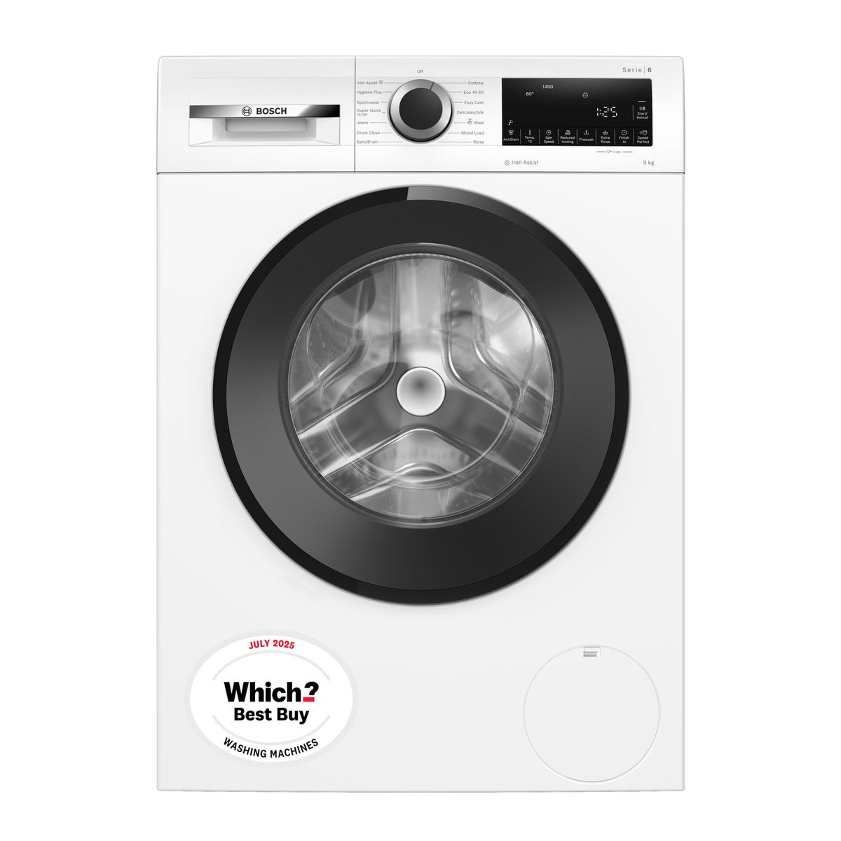 Bosch Series 6 9kg 1400rpm Washing Machine - White