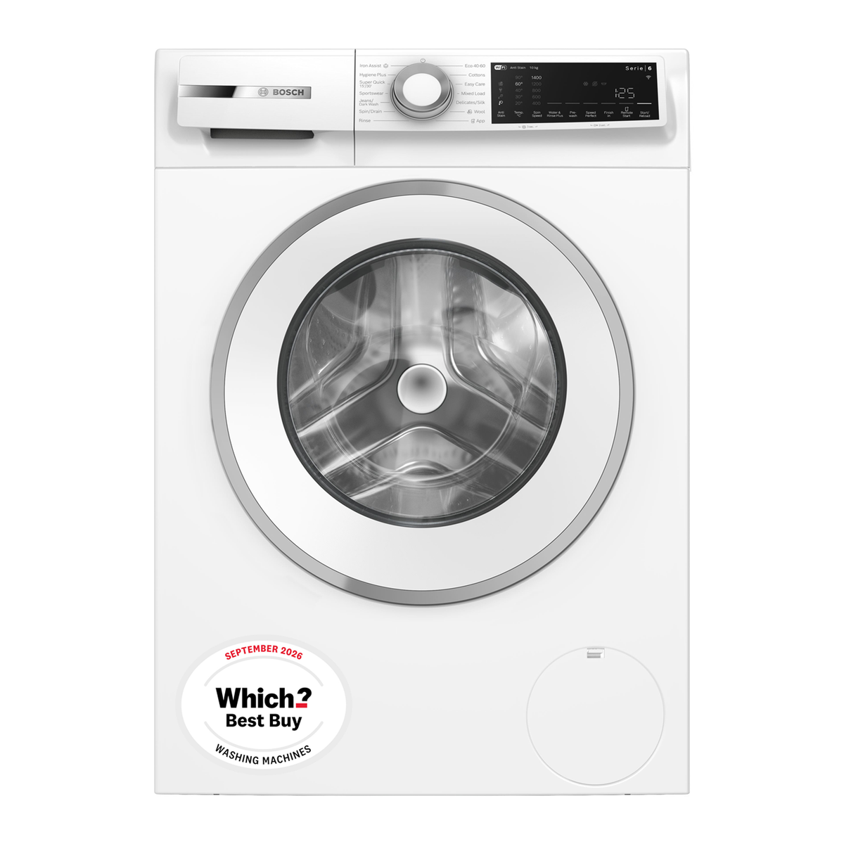 Bosch Series 6 10kg 1400rpm Washing Machine - White