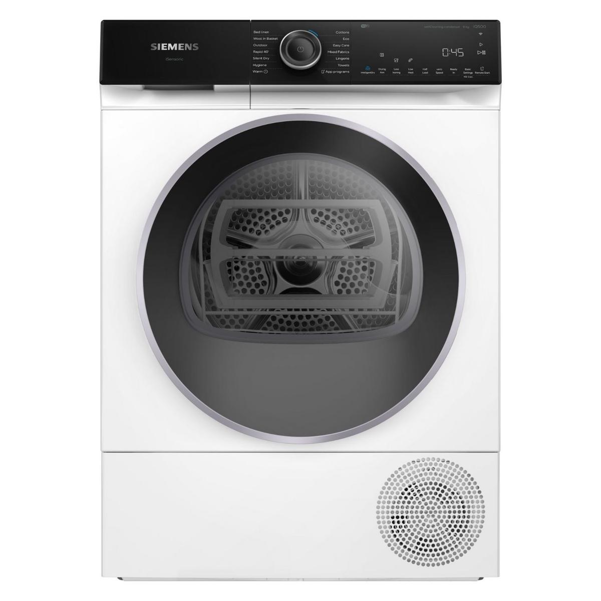 Siemens iQ500 9kg Heat Pump Tumble Dryer - White