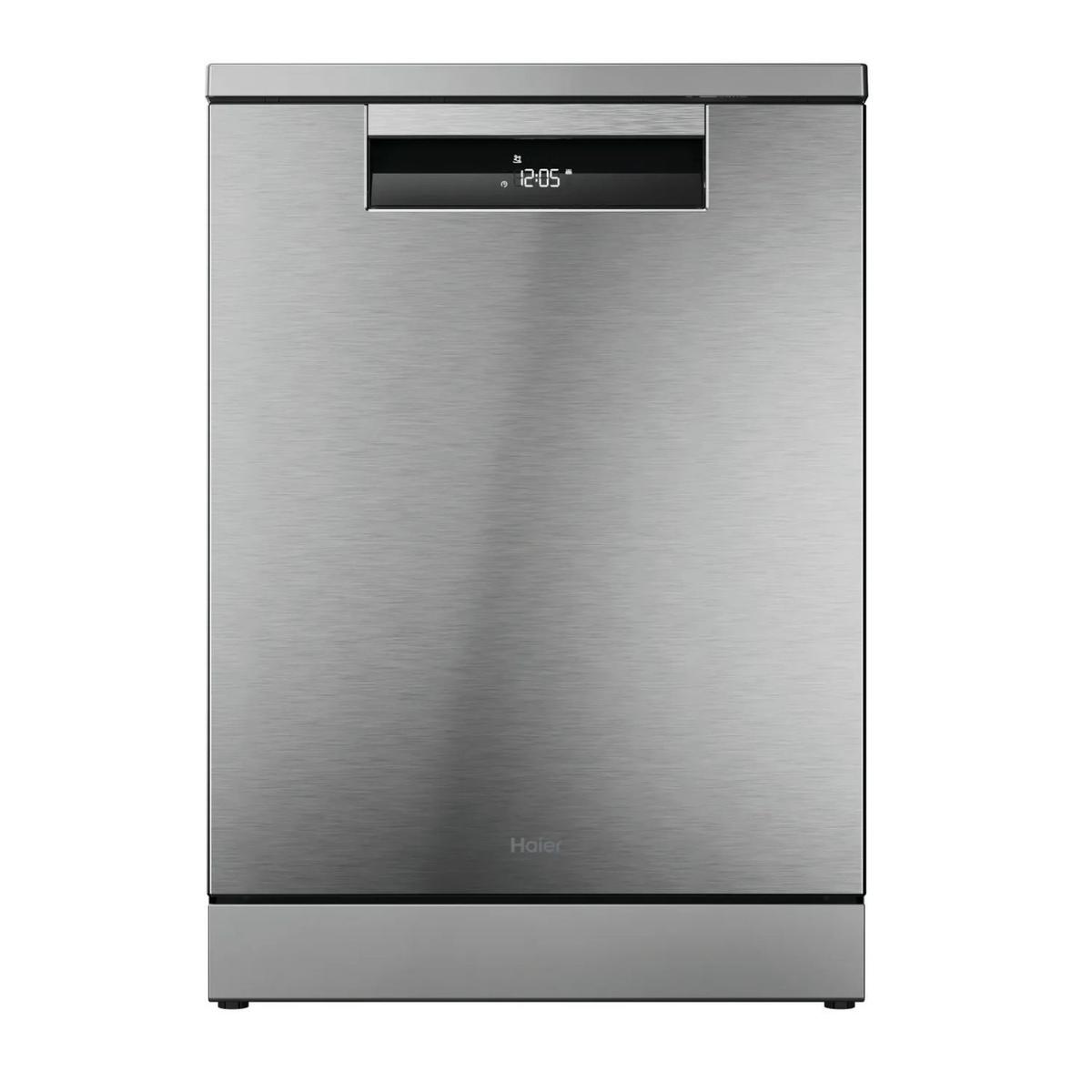 Refurbished Haier Series 3 Freestanding Dishwasher - Stainless steel