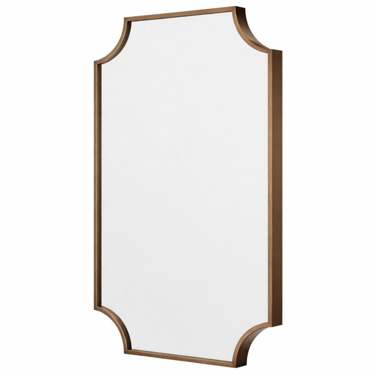 Traditional Bronze Backlit Heated Bathroom Mirror with Lights 500 x 750mm - Zeus