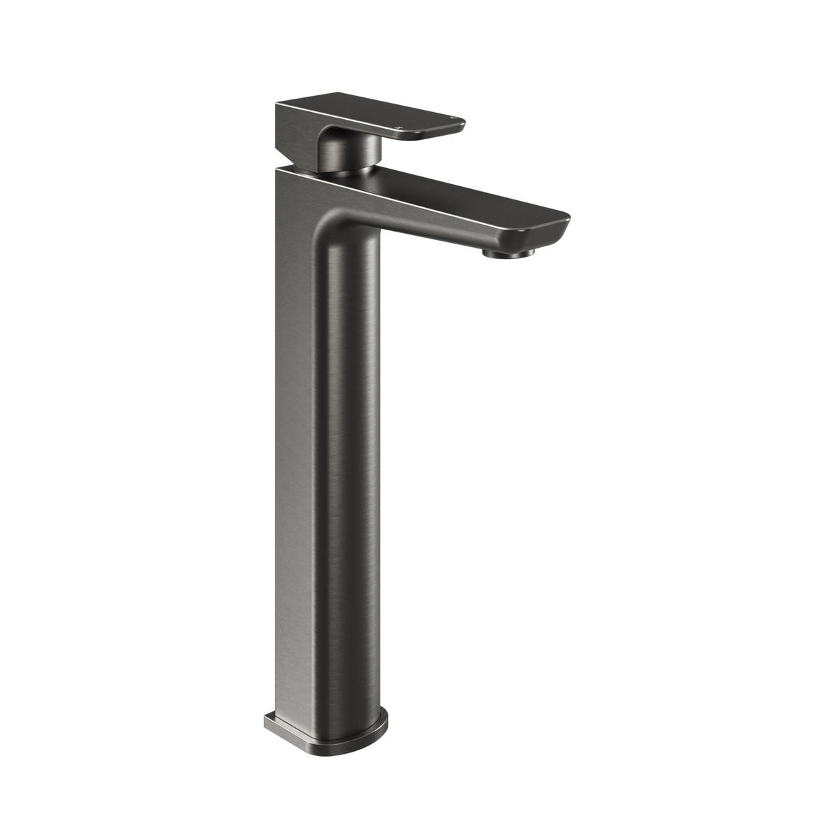 Gunmetal Tall Mono Basin Mixer Tap - Zana