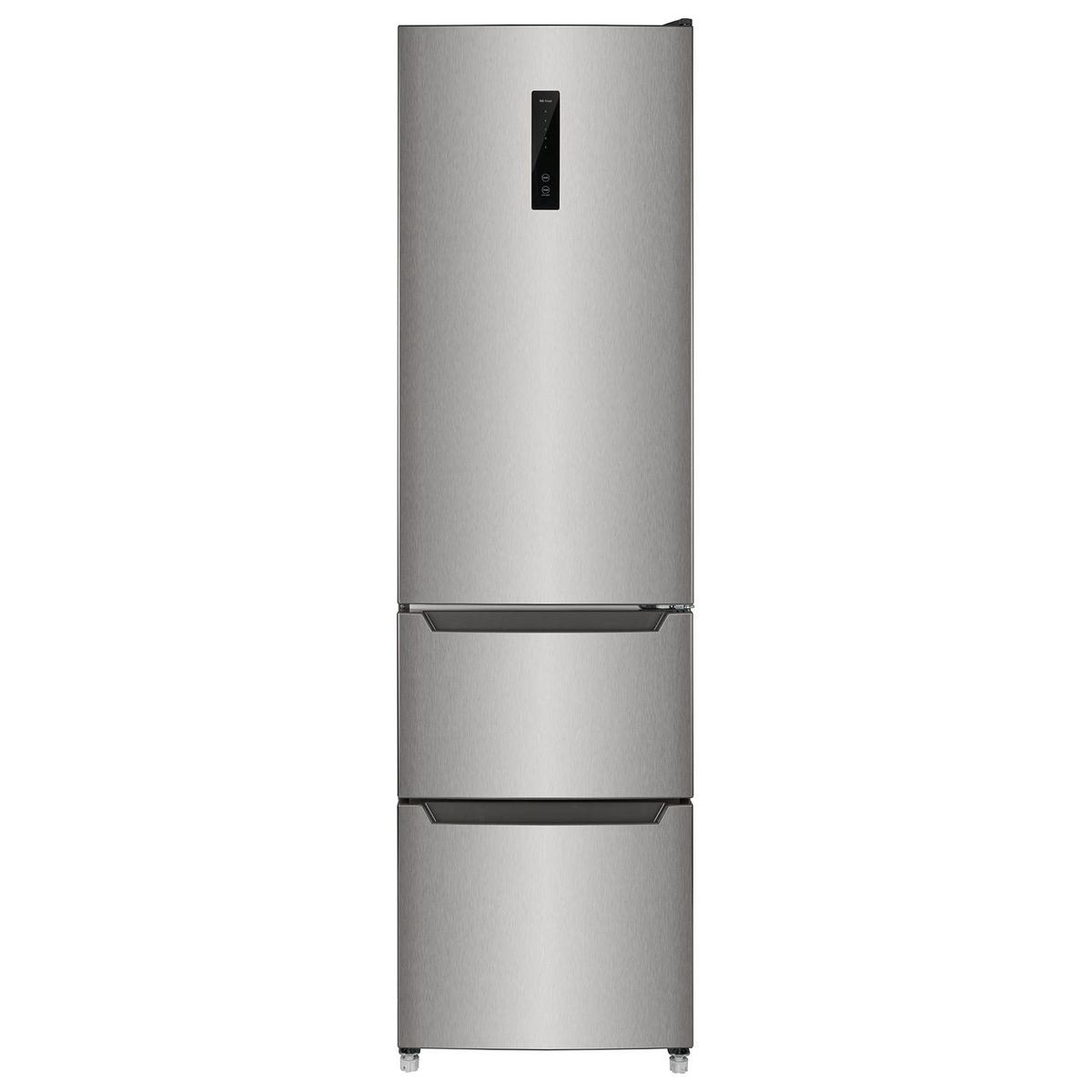 electriQ 282 Litre Fridge Freezer - Total No Frost in Stainless Steel