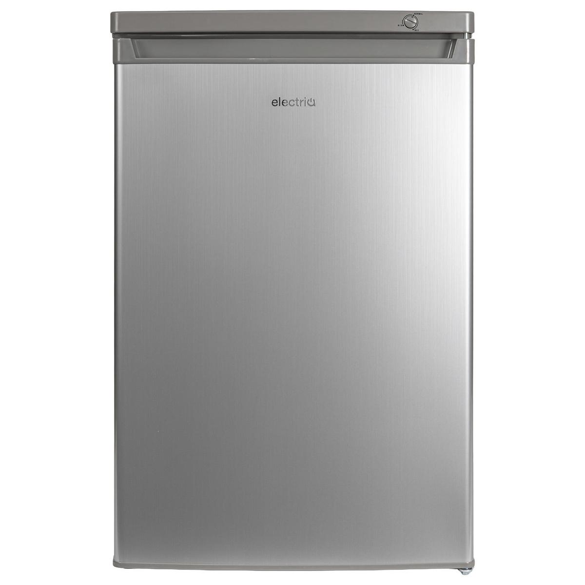 electriQ 91 Litre Freestanding Under Counter Freezer - Silver