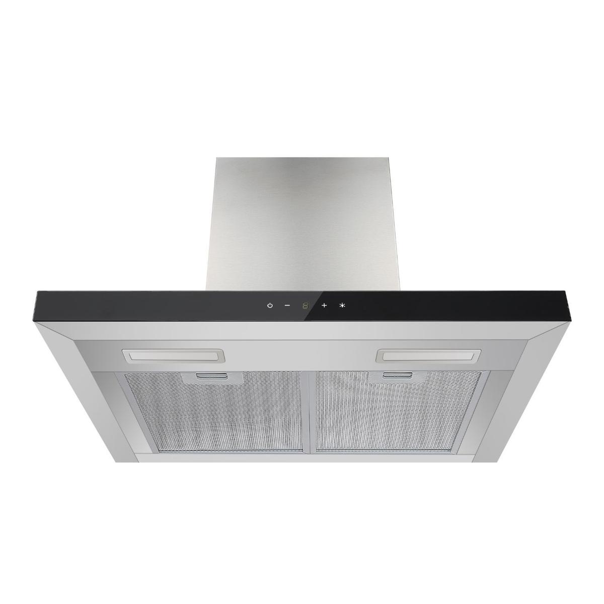 electriQ 60cm Slimline Chimney Cooker Hood - Stainless Steel