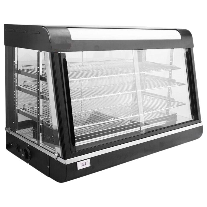Refurbished Hamoki FM36 Heated Food Display Cabinet - Front & Rear Door Warmer 3 Shelves 150ltr Capacity 13 amp