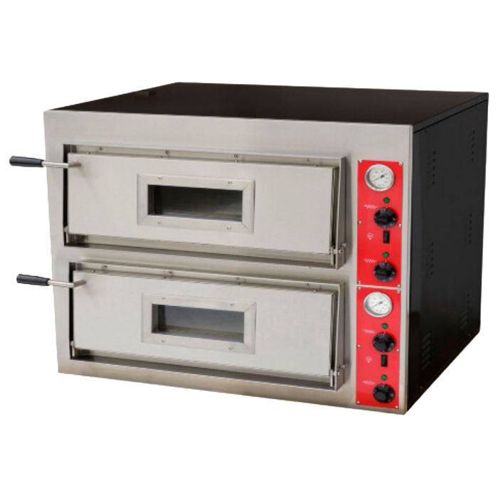Hamoki Italian Style Double Deck Pizza Oven - 8 x 14" Pizzas, 1 Phase