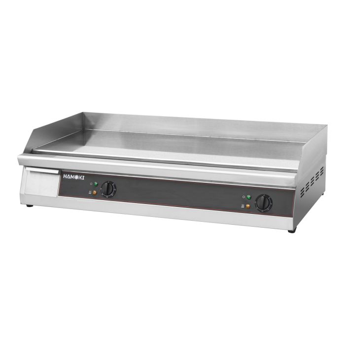 Hamoki Countertop Electric Chrome Griddle - Dual Zone, 1000mm Wide, Plug In