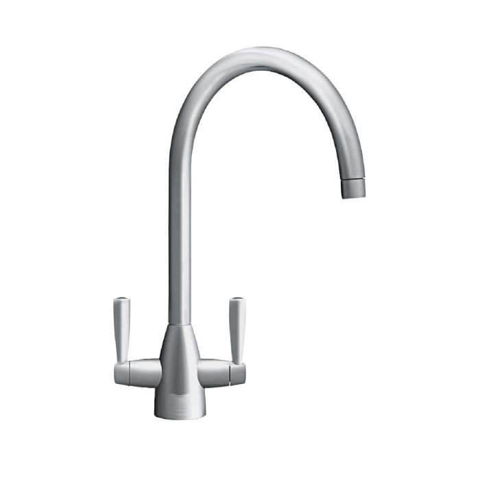 ALMOST PERFECT - Franke Eiger Dual Lever Monobloc  Kitchen Mixer Tap - Steel
