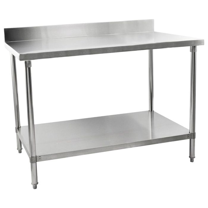 Hamoki IMT-186B Stainless Steel Wall Prep Table - 1800mm Wide 100mm Upstand 600mm Deep