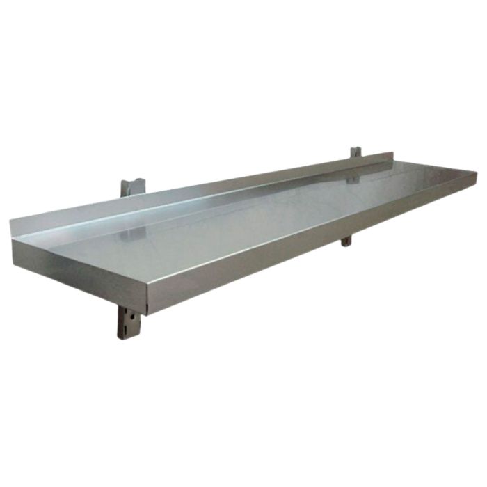 Hamoki Stainless Steel Heavy Duty Wall Shelf - 900mm Wide, 300mm Deep