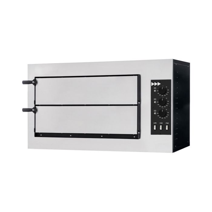 Refurbished Hostek Nevo 2/50 3T Twin Deck Pizza Oven Up To 2 x 18" Pizza or 8 x 8" Pizza. Electric Single Phase 8kW.  Up To 450C. Made In Italy