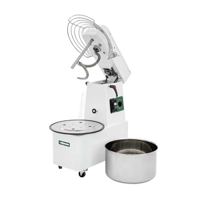 Hostek IMR30 Italian Single Speed Spiral Dough Mixer with Lift Up Head - 32 Ltr, 24kg