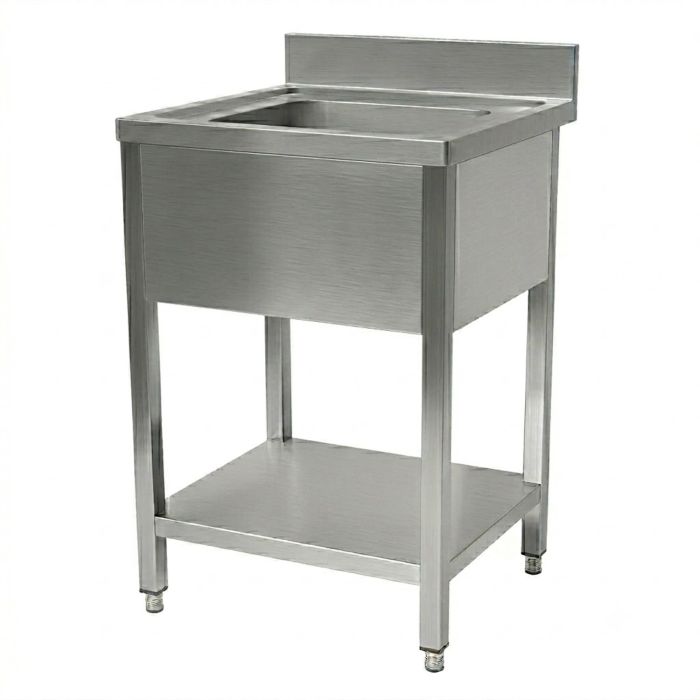 Hamoki Stainless Steel Single Bowl Sink - Centre Bowl, 800mm Wide, 700mm Deep