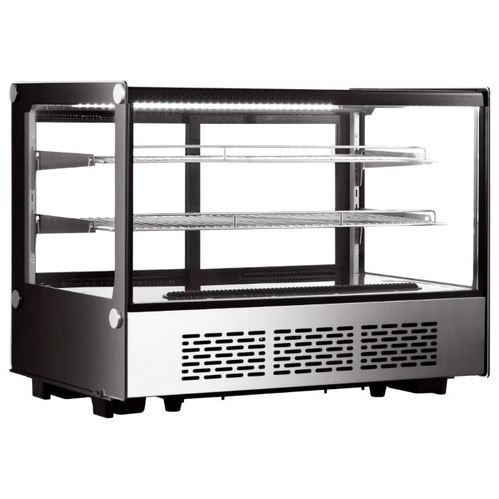 Hamoki iMT-120F Countertop Display Fridge - 120 Ltr, Square Glass Front