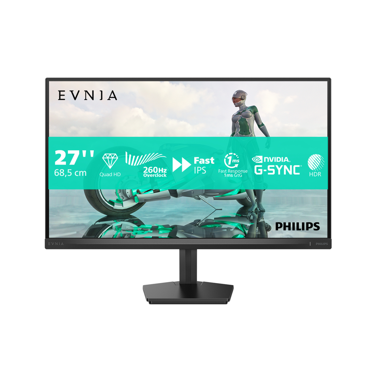 Philips Evnia 3000 27" Fast IPS QHD 260Hz 0.3ms Gaming Monitor