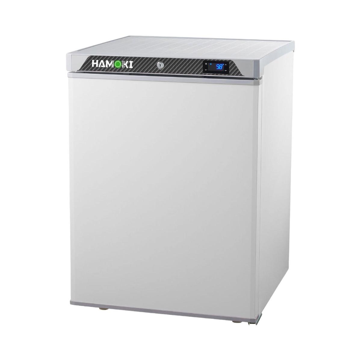 GRADE A1 - Hamoki R200 Undercounter Fridge - 130 Ltr, White, Plug In